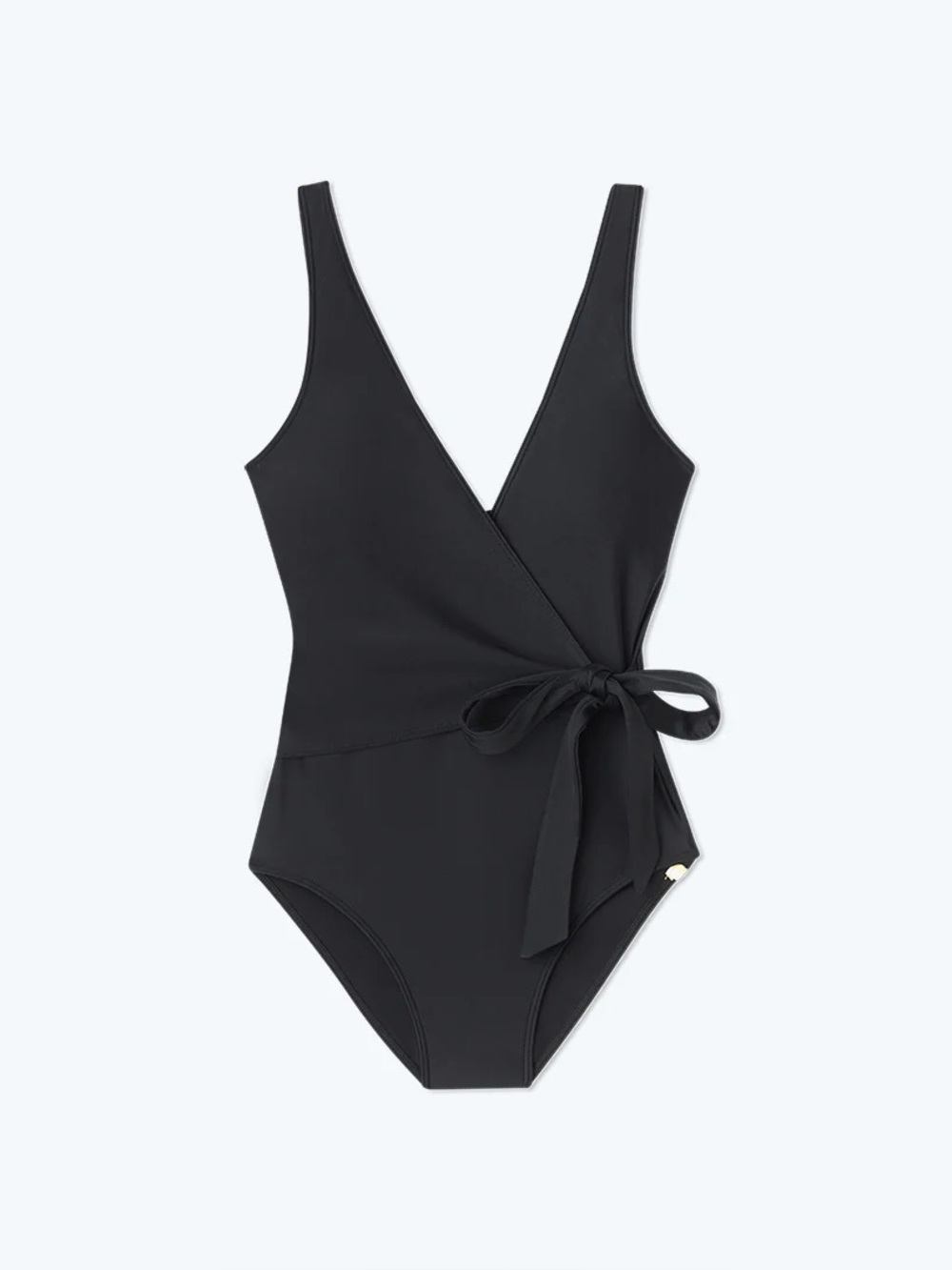 Summersalt The Perfect Wrap one-piece swimsuit in black: size 18